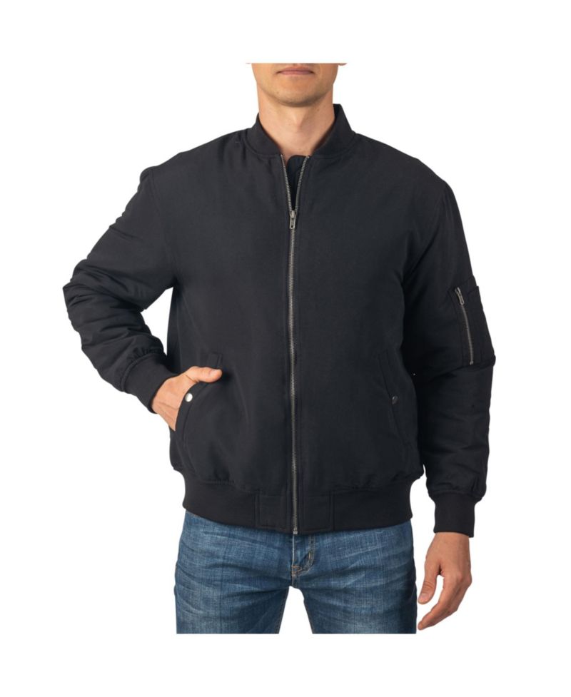 Men's Damon Bomber Jacket | Warm Quilted Flight Jacket with Pockets – Stylish Windbreaker for Casual & Layering | Versatile Outerwear