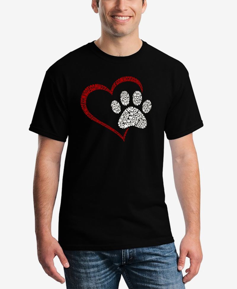 Paw Heart - Men's Word Art T-Shirt