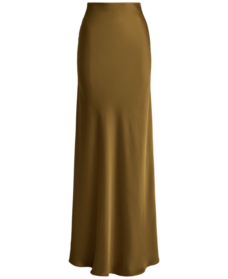 Women's A-Line Charmeuse Maxi Skirt