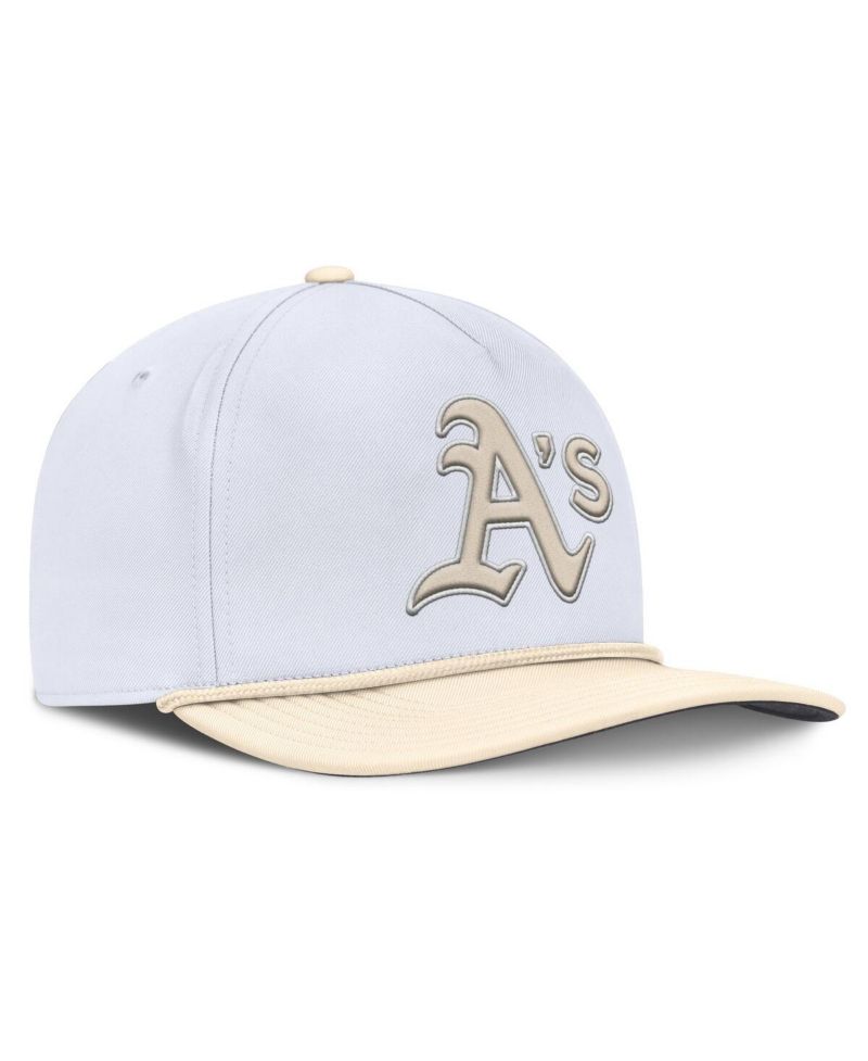 Men's White/Cream Athletics Pro Performance Snapback Hat