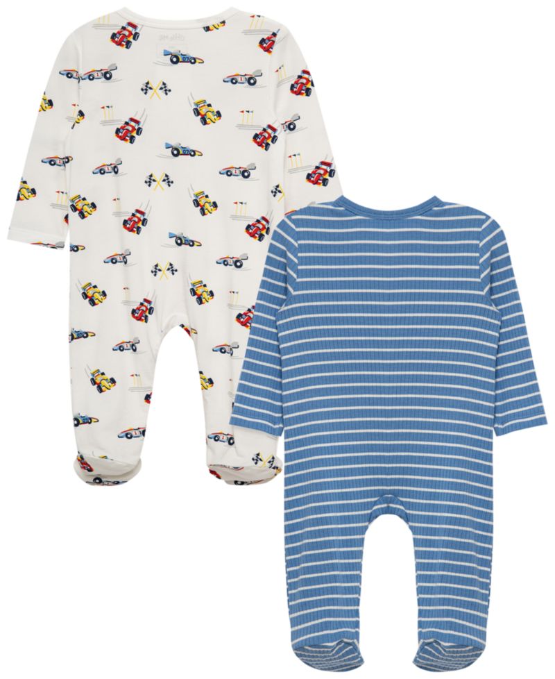 Baby Boys' Long-Sleeve Grand Prix Coverall, 2-Pack