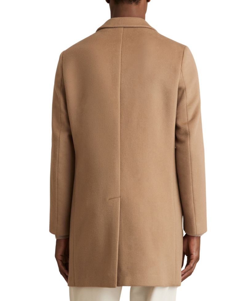 Men's Gable Epsom Wool-Blend Single-Breasted Mid-Length Overcoat