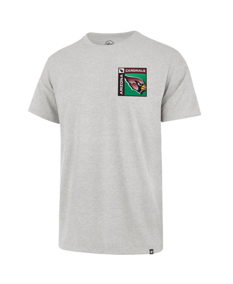 47 Brand Men's Gray Arizona Cardinals Chrome Plate Franklin T-Shirt