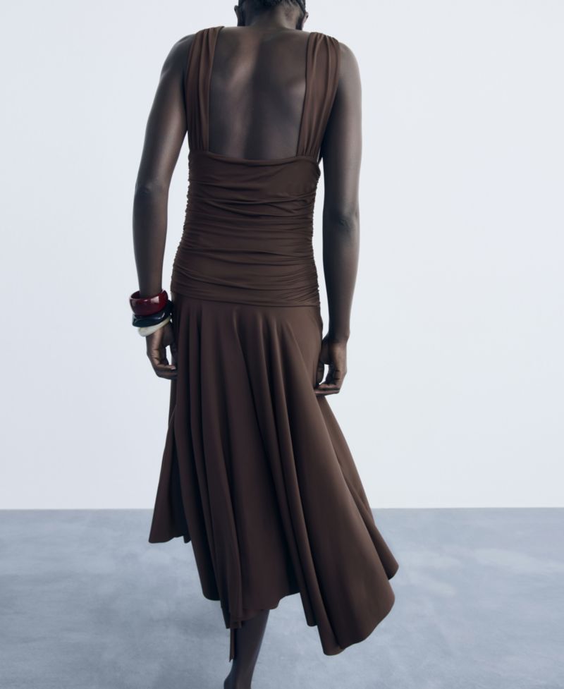 Women's Combined Design Long Dress