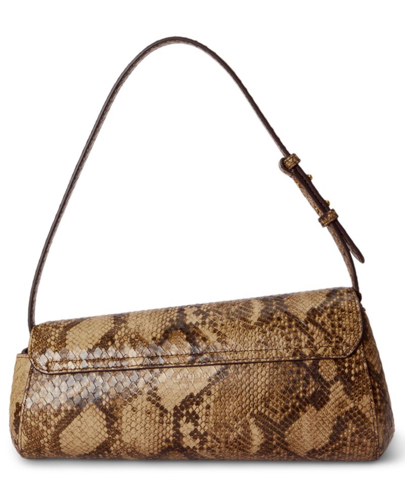 Tasha Embossed Leather East-West Small Shoulder Bag
