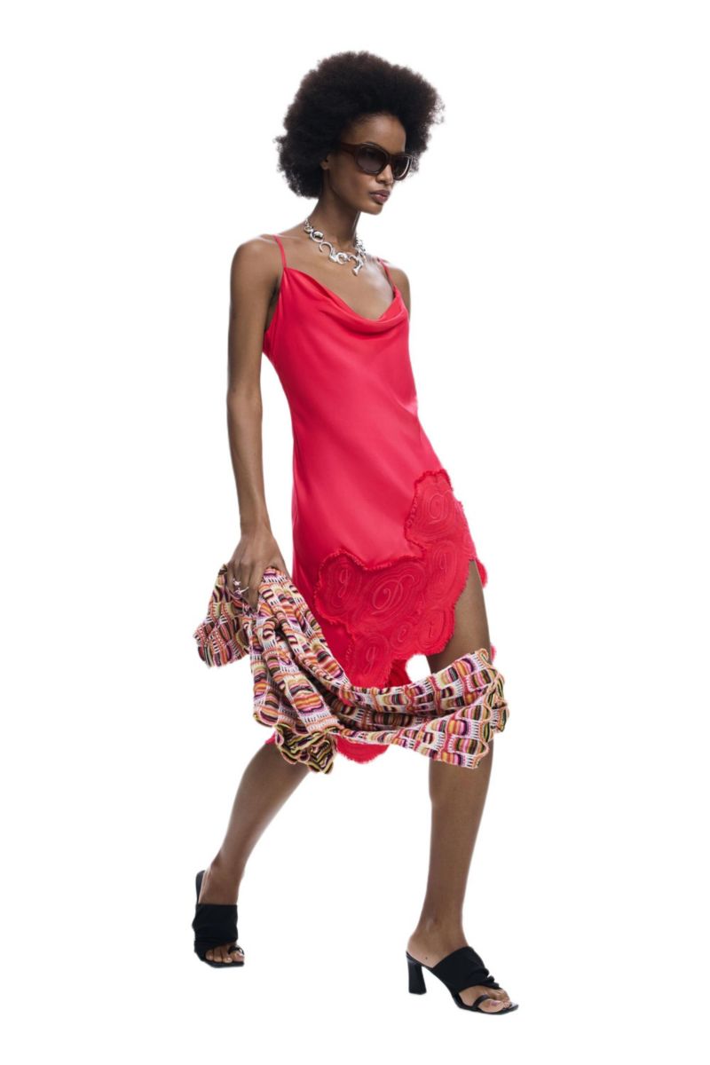 Women's Asymmetrical slip dress