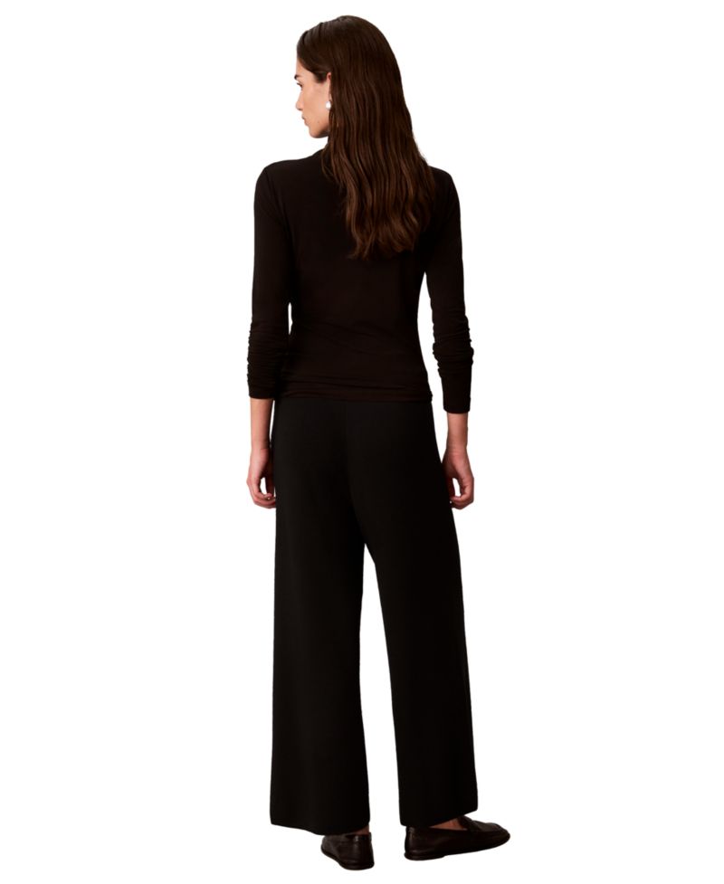 Women's Pull-On High-Rise Wide-Leg Sweater Pants