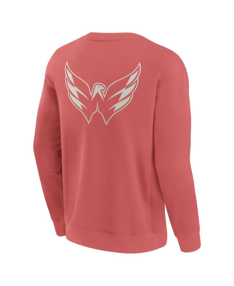 Men's Red Washington Capitals Elements Future Ground Lettering Pullover Sweatshirt