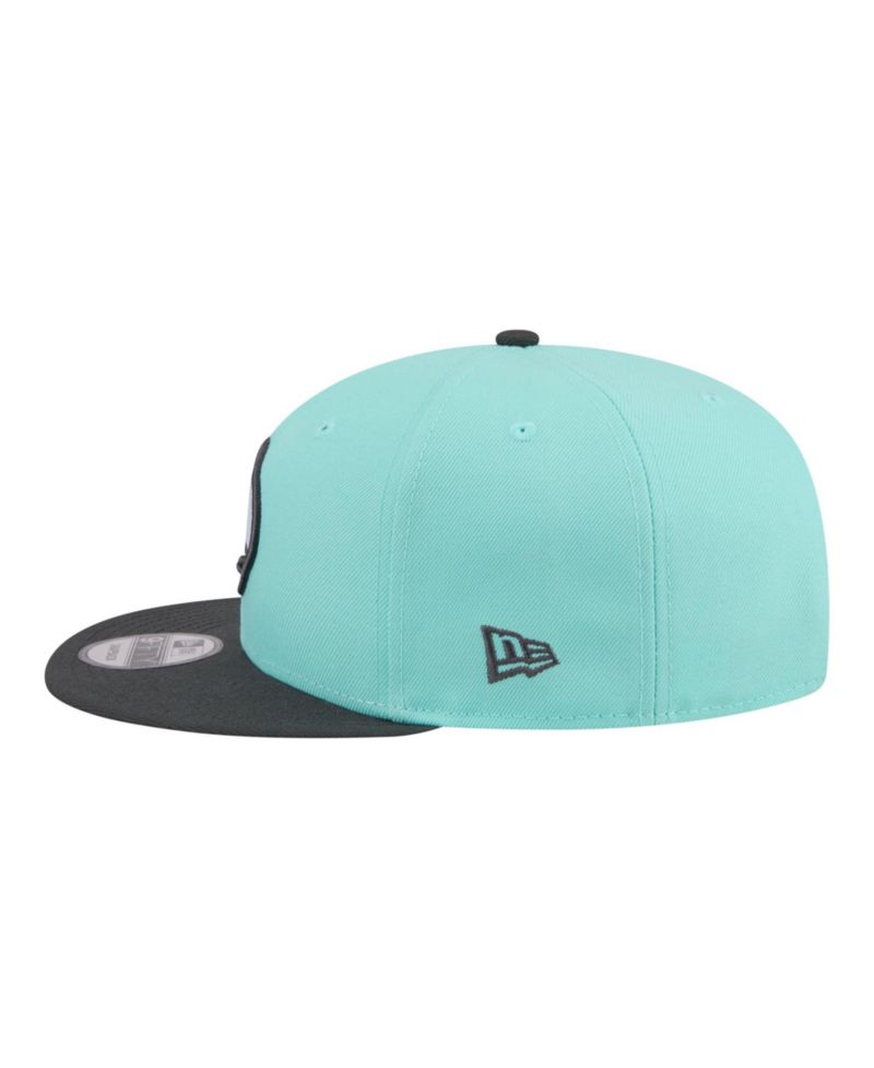 Men's Turquoise/Charcoal Golden State Warriors Color Pack Two-Tone 9FIFTY Snapback Hat