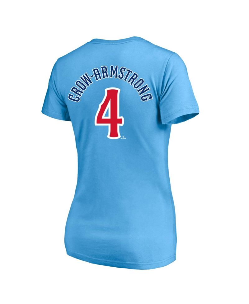 Plus Size Chicago Cubs Pete Crow-Armstrong Short-Sleeve V-Neck T-Shirt