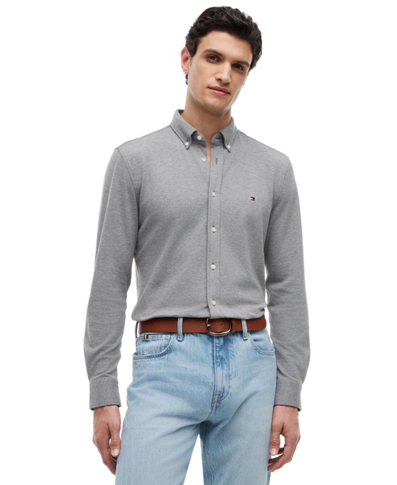 Men's Textured Knit Featherweight Shirt