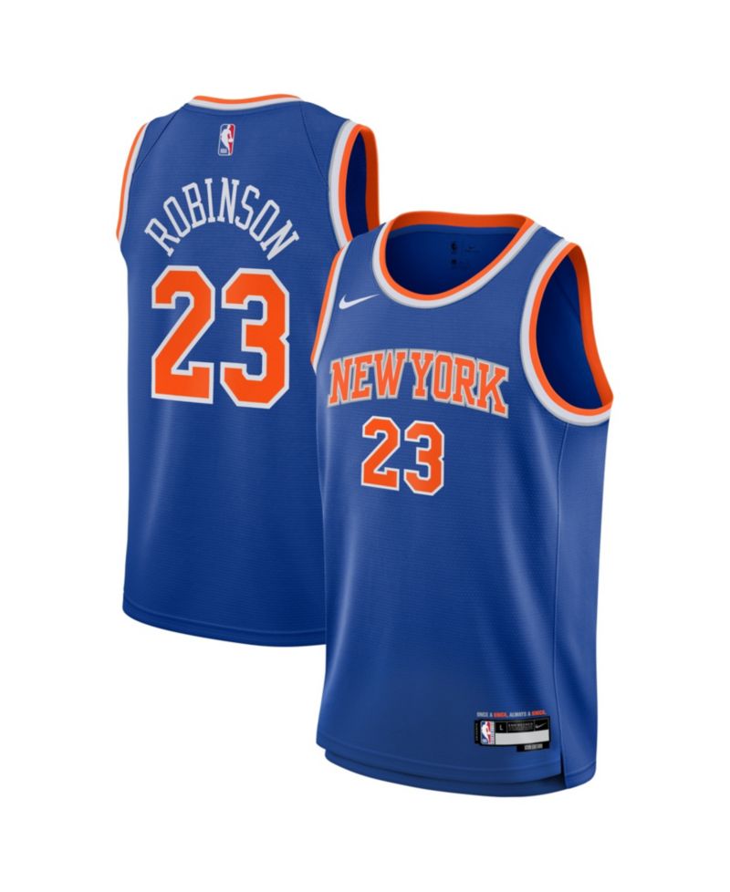 Big Boys and Girls Mitchell Robinson Blue New York Knicks Swingman Icon Edition Jersey