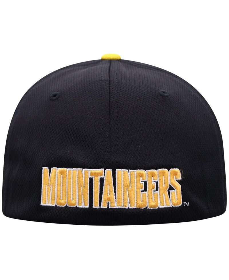 Men's Black Appalachian State Mountaineers Reflex Two-Tone Flex Hat