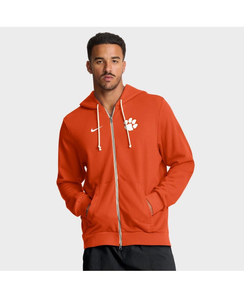 Men's Orange Clemson Tigers 2025 Sideline Standard Issue Dri-FIT Full-Zip Hoodie