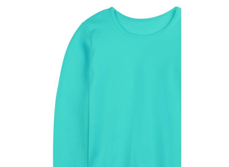 Kids Fair Trade Organic Cotton Long Sleeve Ribbed Scoop Neck Tee