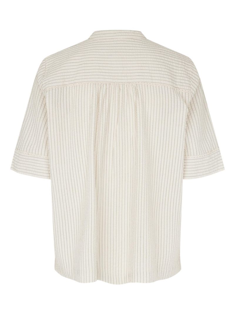 Women's MaBeyora Mandarin Collar Textured Blouse