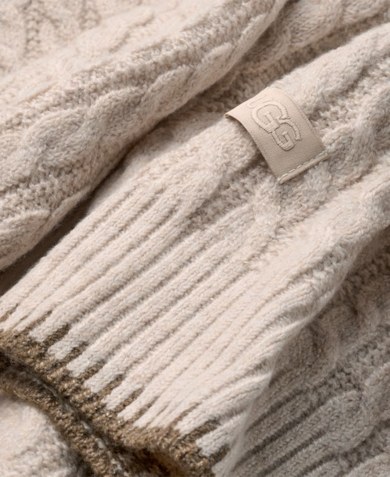 Women's Rylynn Quarter-Zip Cable-Knit Sweater