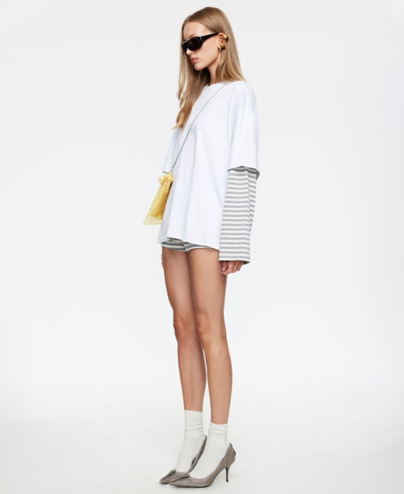 Women's Bottega Long-Sleeve Crewneck Shirt