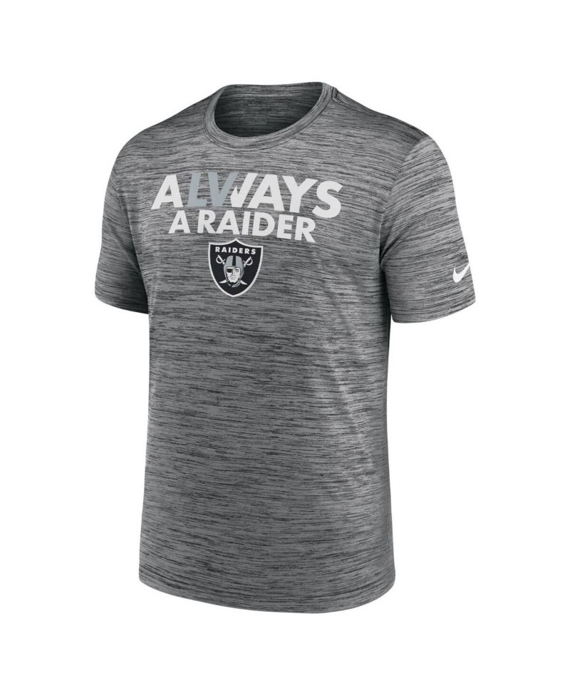 Men's Anthracite Las Vegas Raiders Local Velocity T-shirt