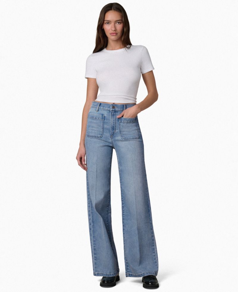 Women's The Mia Patch Pocket High-Rise Wide Jeans
