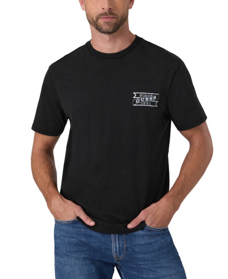 Men's Car Emblem Graphic Crewneck T-Shirt