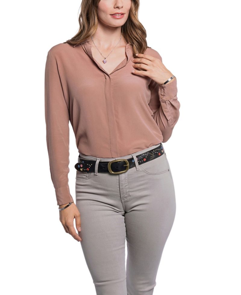 Women's Blossom Leather Belt