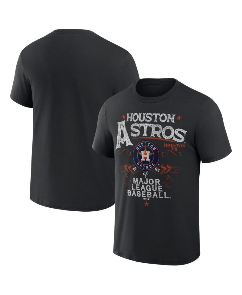 Men's Darius Rucker Collection by Black Houston Astros Beach Splatter T-shirt
