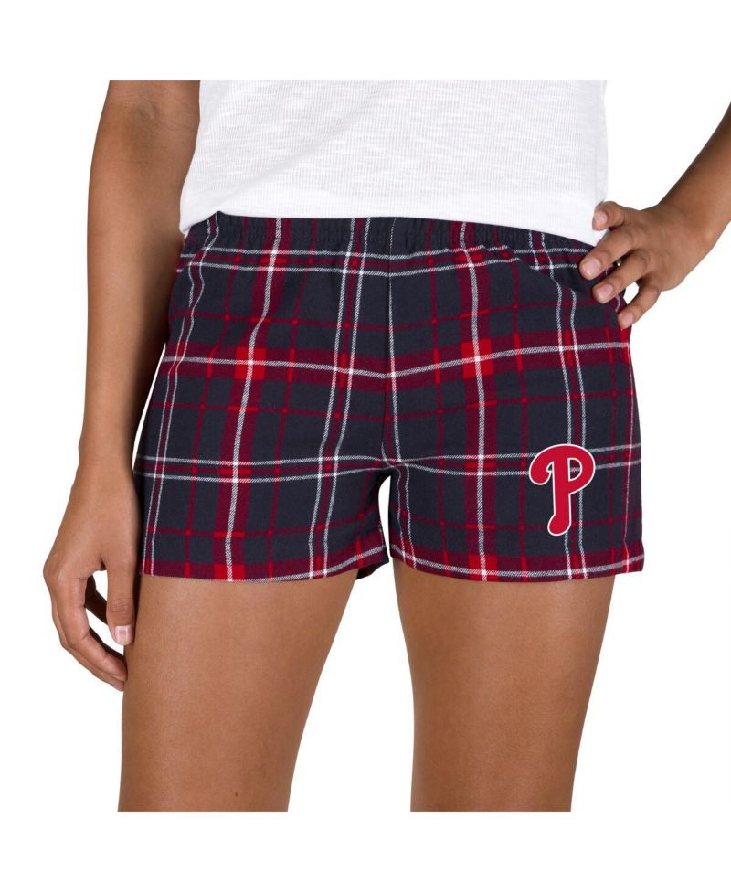 Women's Navy/Red Philadelphia Phillies Ultimate Flannel Shorts