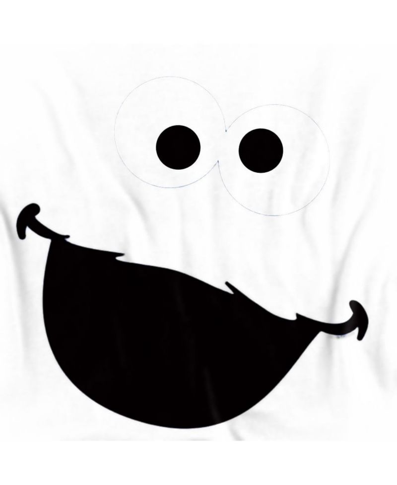 Men's Cookie Monster Face Graphic Classic-Fit T-Shirt