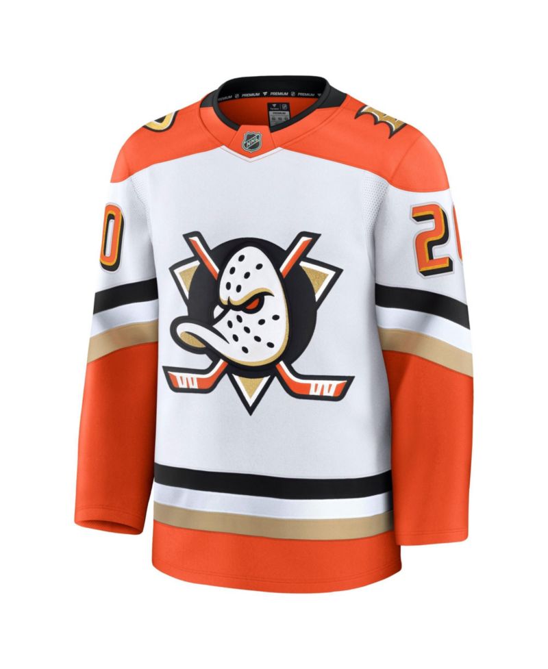 Men's Anaheim Ducks Chris Kreider Away Long-Sleeve Premium Jersey