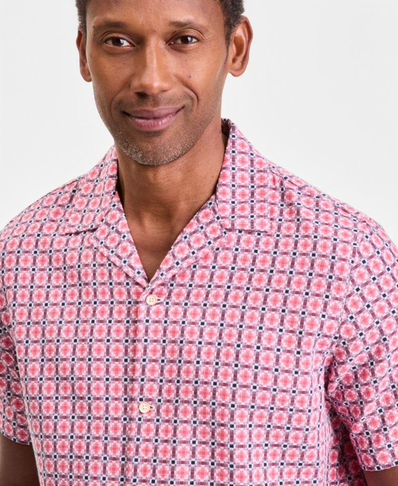 Men's Textured Yard Short-Sleeve Shirt