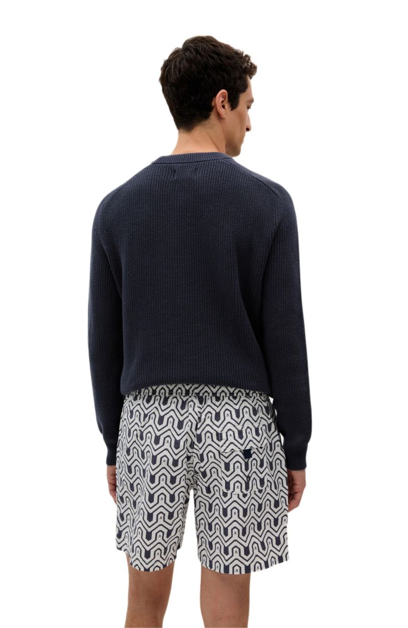 Men's Indigo Skull Swimsuit
