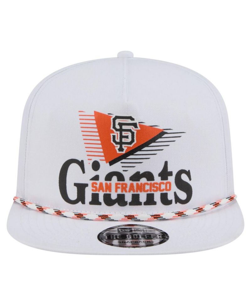 Men's White San Francisco Giants Collide Golfer Snapback Hat