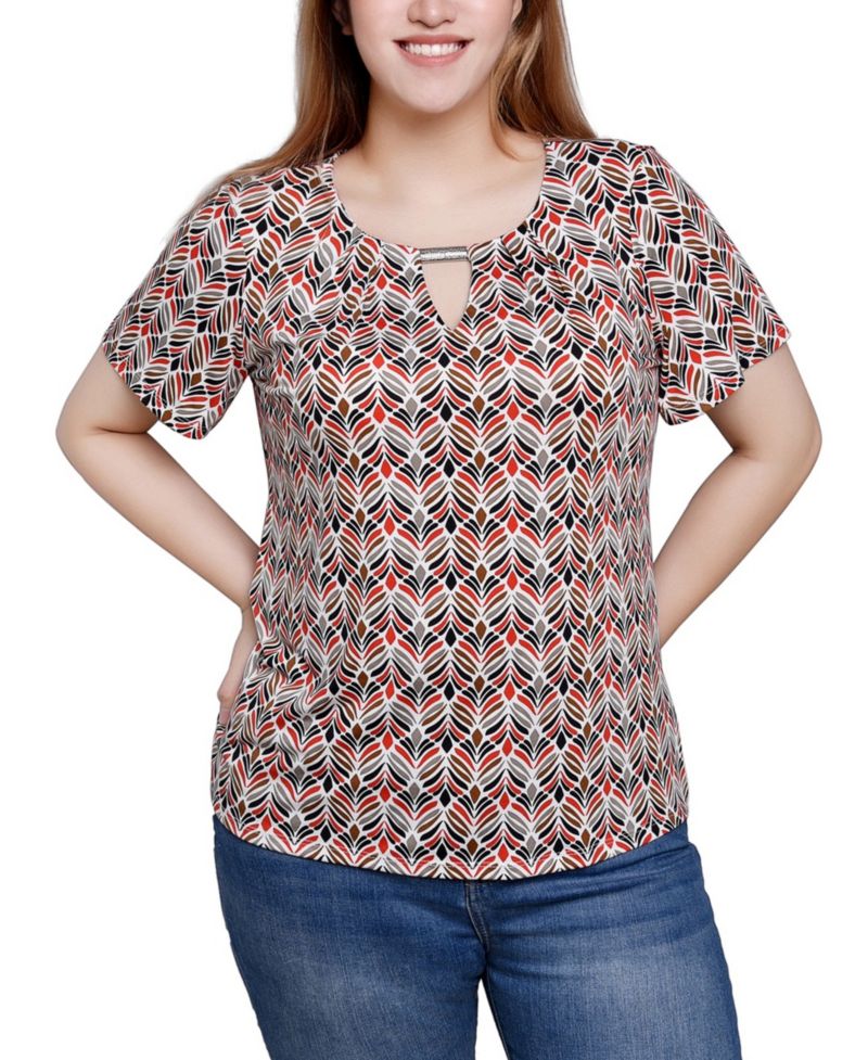 Short Sleeve Top with Hardware