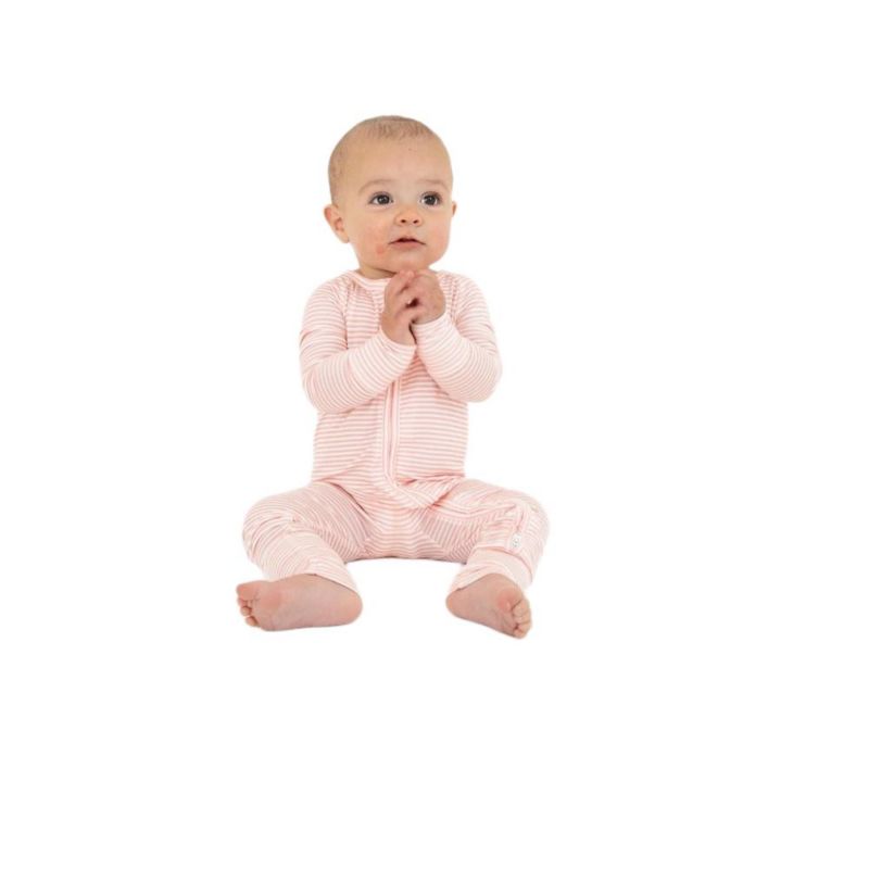 Baby Girls Peony Stripe Bamboo Sleeper