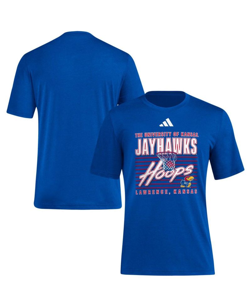 Men's Royal Kansas Jayhawks Locker Swish Tri-blend T-shirt