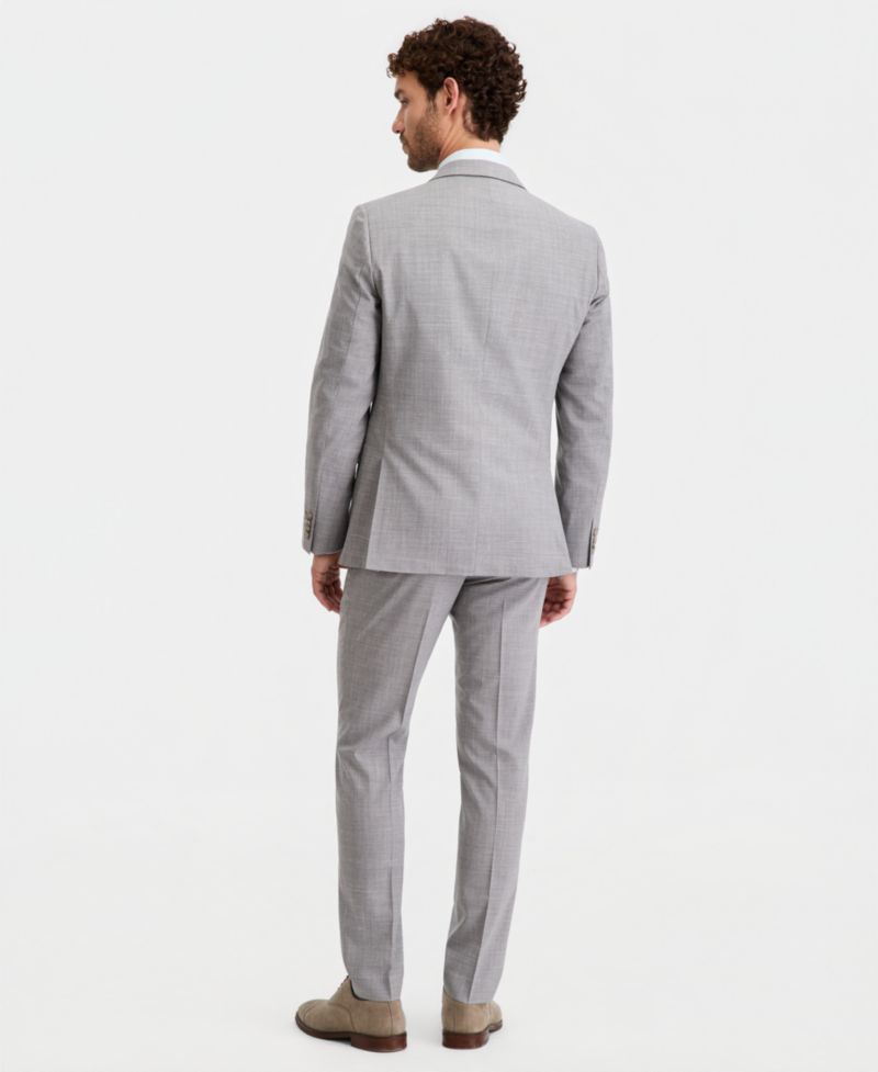 Men's Modern-Fit Wool-Blend Suit Separate Pants