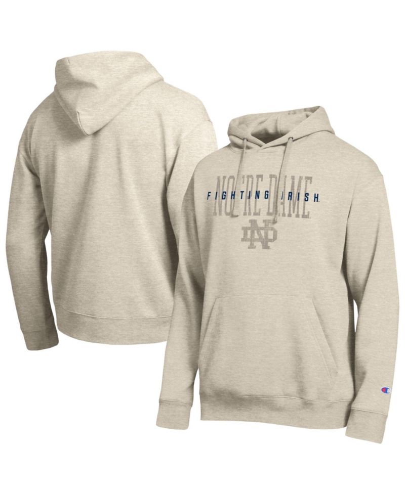 Men's Oatmeal Notre Dame Fighting Irish All-Star Neutral Stack Hoodie