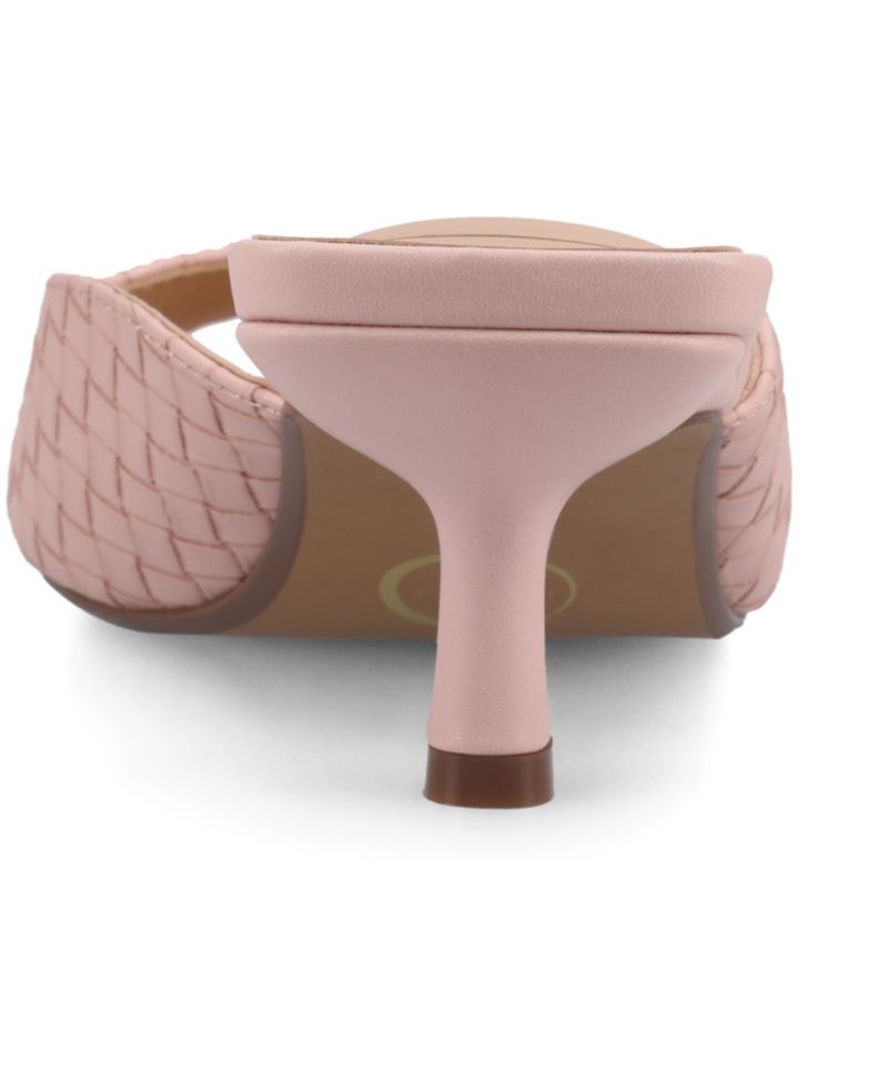 Women's Larna Square Toe Slip On Kitten Heels
