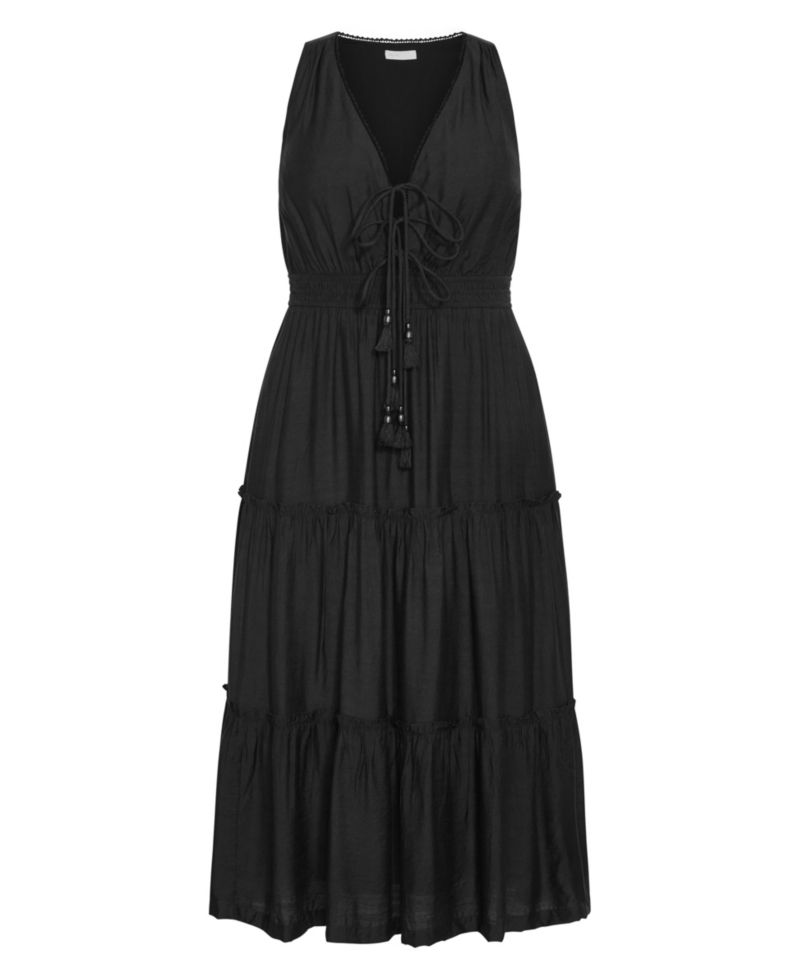 Women's Plus Size Azaria V Neck Tier Maxi Dress