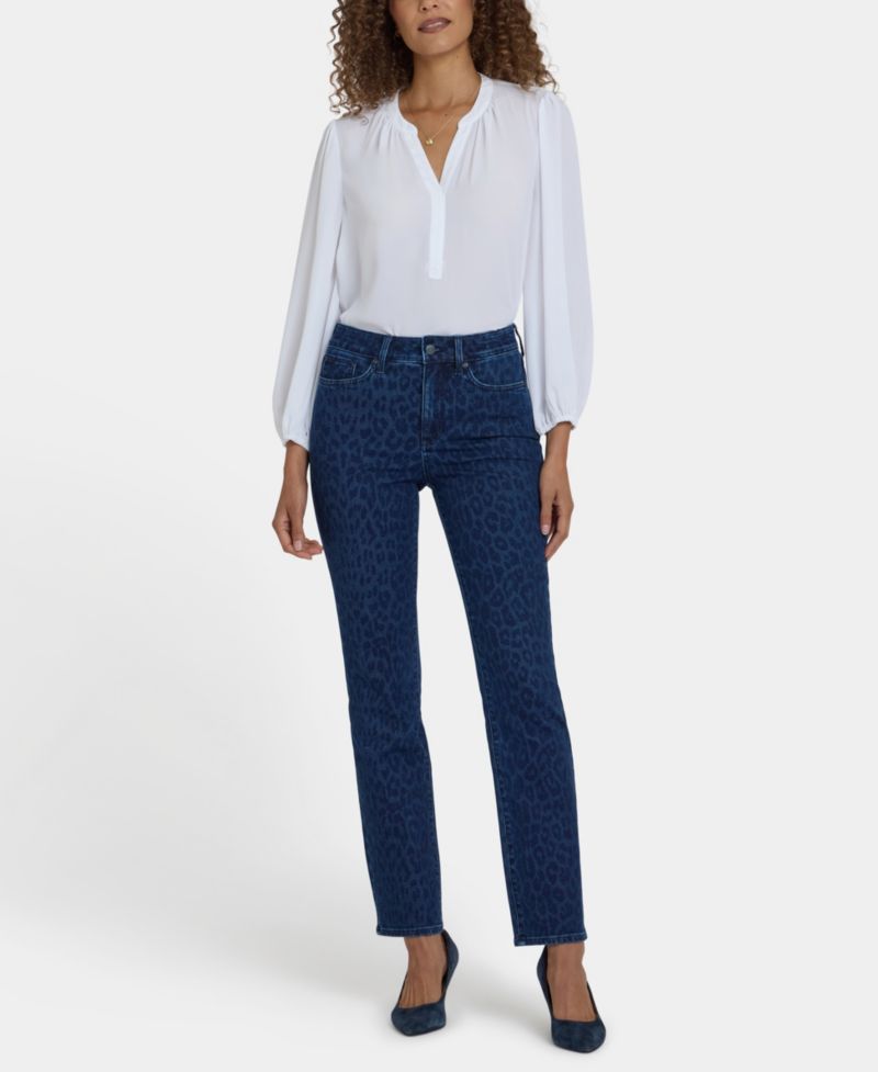 Petite High Rise Marilyn Straight Jeans
