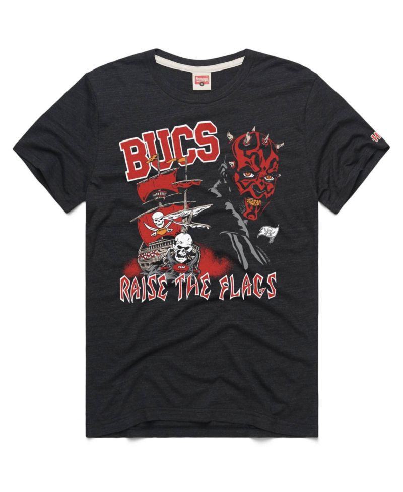 Men's and Women's Charcoal Tampa Bay Buccaneers Star Wars x NFL Tri-Blend T-Shirt