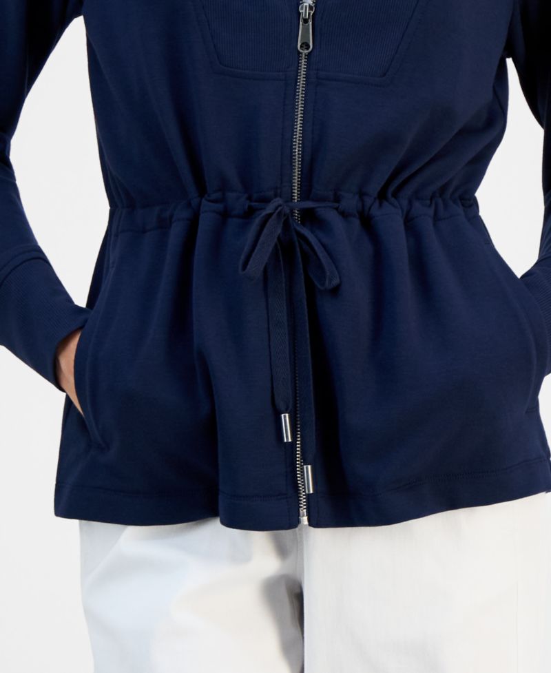 Petite LuxLounge Fleece French Terry Chunky Zip Jacket