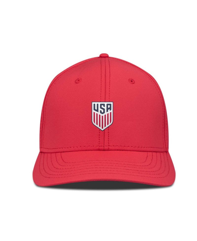 Men's Red USMNT Rise Patch Flex Hat
