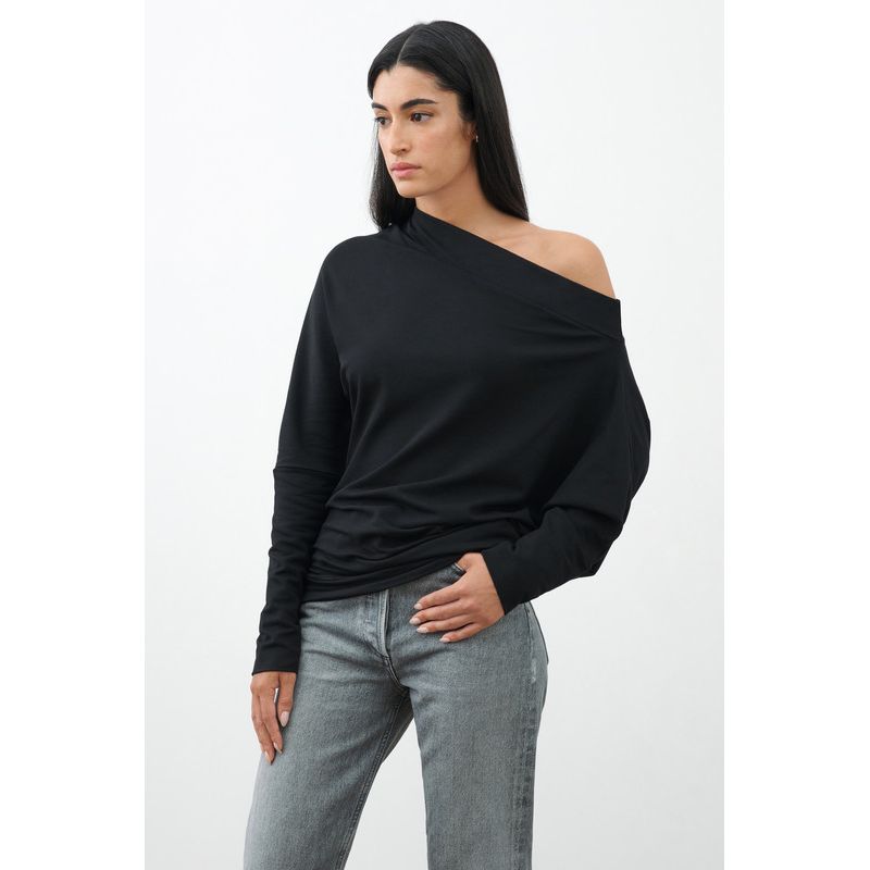 Women's Lauren Off-Shoulder Long-Sleeve Relaxed-Fit Casual Sweatshirt
