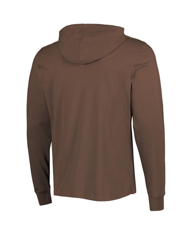 Men's Brown Cleveland Browns Field Franklin Pullover Hoodie