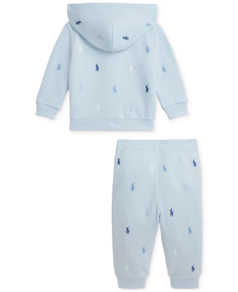 Baby Embroidered Hoodie & Pant Set