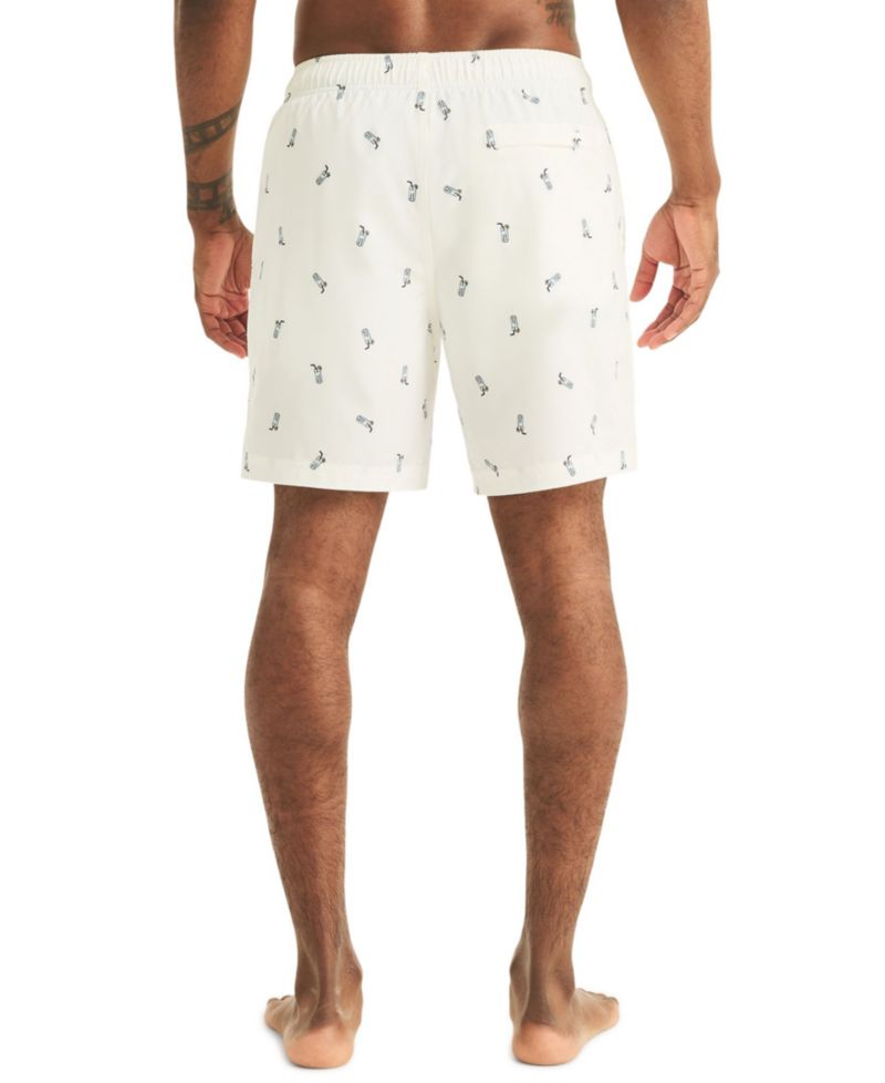 Men's 7" Full Elastic Boxer Liner Swimsuit