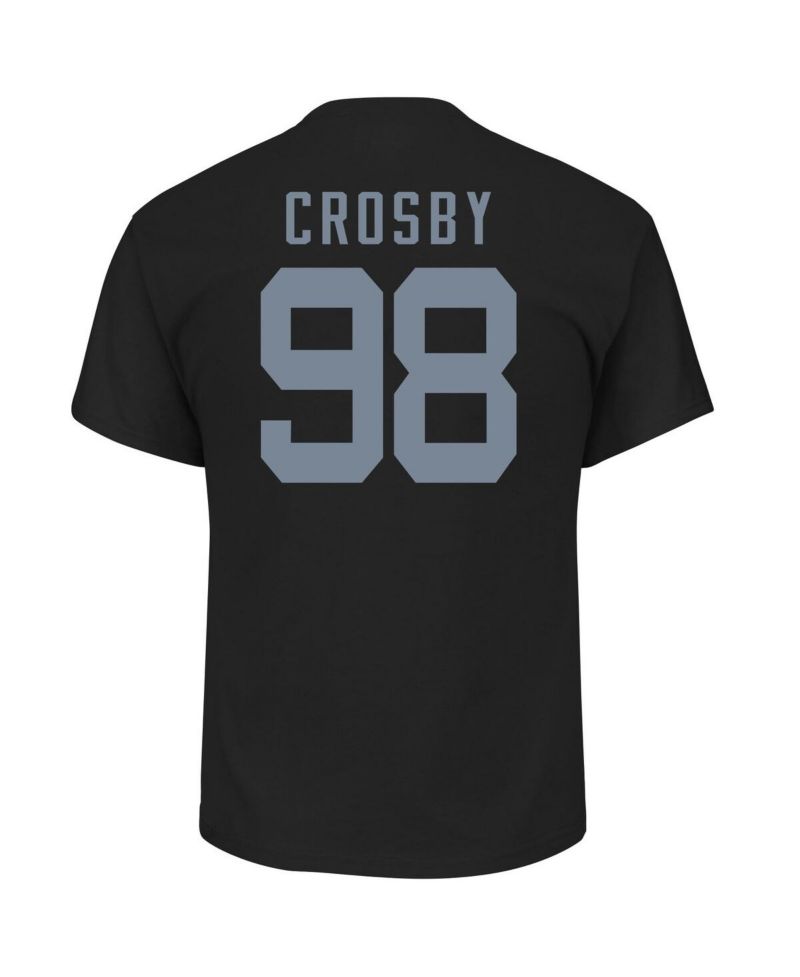 Men's Maxx Crosby Black Las Vegas Raiders Big & Tall Player Name & Number T-Shirt