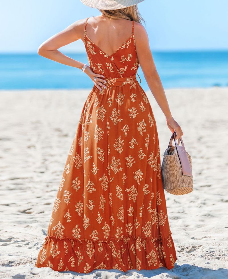 Women's Lighthearted Love Ornate Maxi Beach Dress